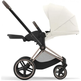 Коляска 2 в 1 Cybex Priam 2025 Off White шассі Rosegold Білий - Фото 1