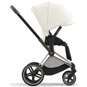 Коляска 2 в 1 Cybex Priam 2025 Off White шассі Rosegold Білий - Фото 3