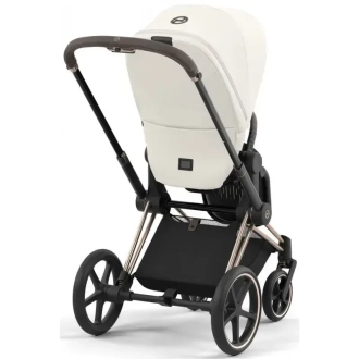 Коляска 2 в 1 Cybex Priam 2025 Off White шассі Rosegold Білий - Фото 7