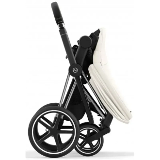 Коляска 2 в 1 Cybex Priam 2025 Off White шасі Chrome Black Details Білий - Фото 4