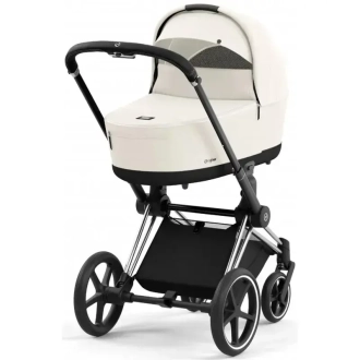 Коляска 2 в 1 Cybex Priam 2025 Off White шасі Chrome Black Details Білий - Фото 9