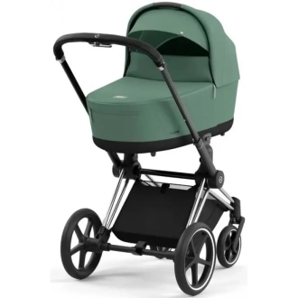 Коляска 2 в 1 Cybex Priam 2025 Leaf Green шасі Chrome Black Details Зелений - Фото 1