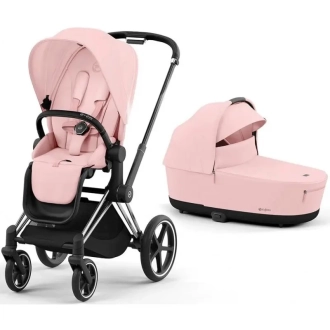 Коляска 2 в 1 Cybex Priam 2025 Peach Pink шасі Chrome Black Details Рожевий - Фото 11