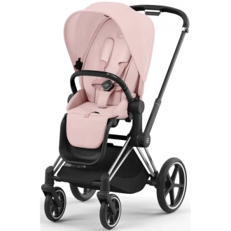 Коляска 2 в 1 Cybex Priam 2025 Peach Pink шасі Chrome Black Details Рожевий - Фото 1