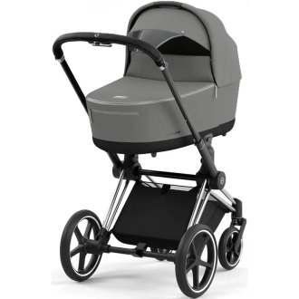 Коляска 2 в 1 Cybex Priam 2025 Mirage Grey шасі Chrome Black Details Сірий - Фото 4