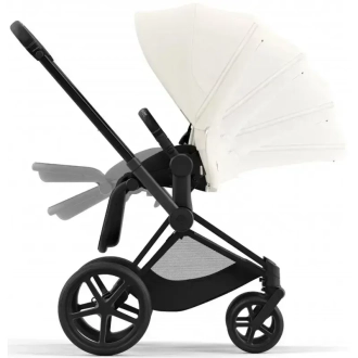 Коляска 2 в 1 Cybex Priam 2024 Off White шассі Matt Black Білий - Фото 2