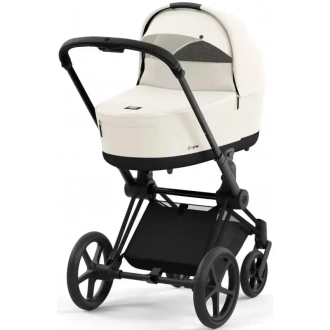 Коляска 2 в 1 Cybex Priam 2024 Off White шассі Matt Black Білий - Фото 3