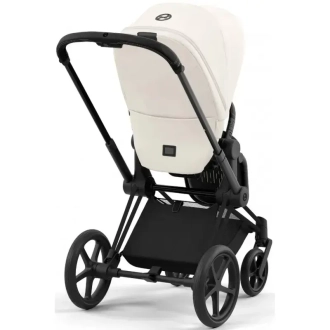 Коляска 2 в 1 Cybex Priam 2024 Off White шассі Matt Black Білий - Фото 7