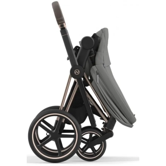 Коляска 2 в 1 Cybex Priam 2025 Mirage Grey шасси Matt Black Серый - Фото 2