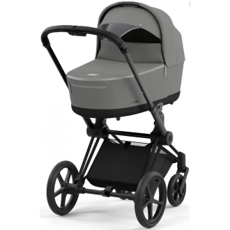 Коляска 2 в 1 Cybex Priam 2025 Mirage Grey шасси Matt Black Серый - Фото 3