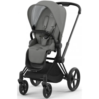 Коляска 2 в 1 Cybex Priam 2025 Mirage Grey шасси Matt Black Серый - Фото 8