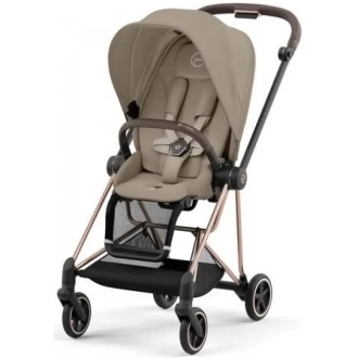 Коляска 2 в 1 Cybex Mios 4.0 Cozy Beige шасси Rose Gold Бежевий - Фото 2