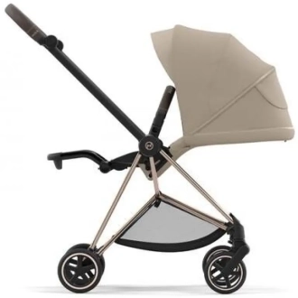 Коляска 2 в 1 Cybex Mios 4.0 Cozy Beige шасси Rose Gold Бежевий - Фото 4