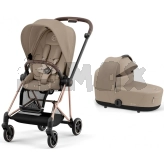 Коляска 2 в 1 Cybex Mios 4.0 Cozy Beige шасси Rose Gold Бежевый