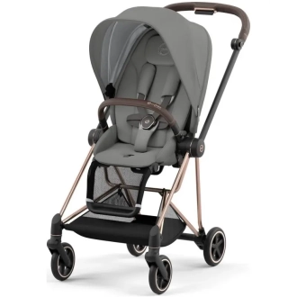 Коляска 2 в 1 Cybex Mios 4.0 Mirage Grey шасси Rose Gold Сірий - Фото 1