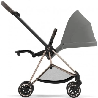 Коляска 2 в 1 Cybex Mios 4.0 Mirage Grey шасси Rose Gold Сірий - Фото 3
