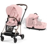 Коляска 2 в 1 Cybex Mios 4.0 Peach Pink шасси Rose Gold Розовый