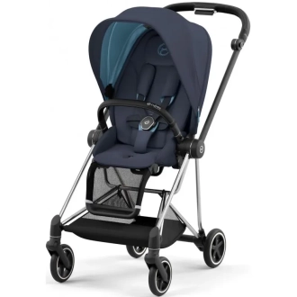 Коляска 2 в 1 Cybex Mios 4.0 Lux Dark Navy шасси Chrome Black Синій - Фото 1