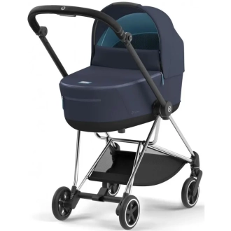 Коляска 2 в 1 Cybex Mios 4.0 Lux Dark Navy шасси Chrome Black Синій - Фото 2