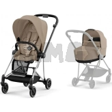 Коляска 2 в 1 Cybex Mios 4.0 Cozy Beige шасси Chrome Black Бежевий