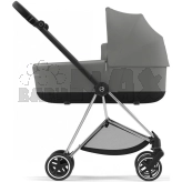 Коляска 2 в 1 Cybex Mios 4.0 Mirage Grey шасси Chrome Black Сірий