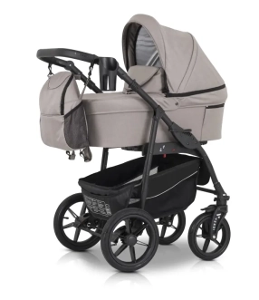Коляска 3 в 1 Verdi Sonic Comfort 03 Latte fabric/Бежевый - Фото 5