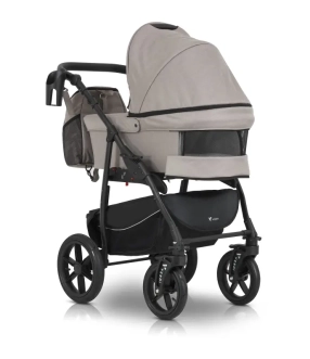 Коляска 3 в 1 Verdi Sonic Comfort 03 Latte fabric/Бежевый - Фото 6