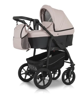 Коляска 3 в 1 Verdi Sonic Comfort 08 Powder pink/black skin/Черно-розовый - Фото 5