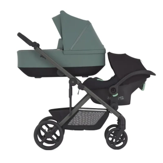 Коляска для двойни 2 в 1 Anex Modu Double Greeny Зеленый - Фото 2