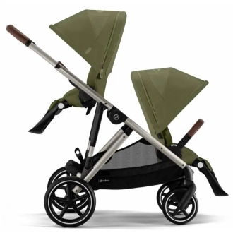 Коляска для двойни 2 в 1 Cybex Gazelle S Moss Green/Зеленый - Фото 5