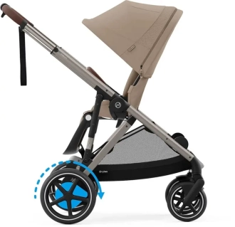 Коляска для двойни 2 в 1 Cybex Gazelle S Almond Beige/Бежевый - Фото 1