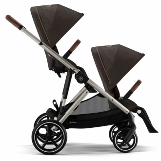 Коляска для двойни 2 в 1 Cybex Gazelle S Chocolate Brown/Коричневый - Фото 1