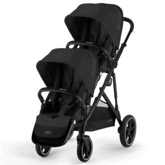 Коляска для двойни 2 в 1 Cybex Gazelle S Moon Black/Черный - Фото 3