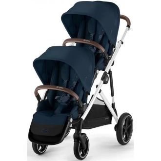 Коляска для двойни 2 в 1 Cybex Gazelle S Ocean Blue/Синий - Фото 3