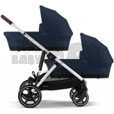 Коляска для двойни 2 в 1 Cybex Gazelle S Ocean Blue/Синий