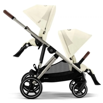 Коляска для двойни 2 в 1 Cybex Gazelle S Seashell Beige/Молочный - Фото 4