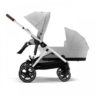 Коляска для двойни 2 в 1 Cybex Gazelle S Stone Grey/Серый - Фото 1