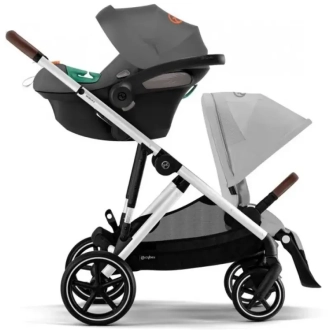 Коляска для двойни 2 в 1 Cybex Gazelle S Stone Grey/Серый - Фото 3