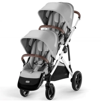 Коляска для двойни 2 в 1 Cybex Gazelle S Stone Grey/Серый - Фото 5