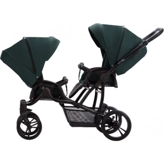 Коляска для двойни 2 в 1 Bebetto B 42 25 Темно-зеленый - Фото 2