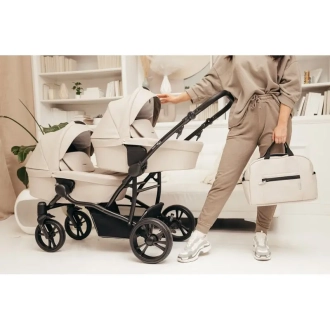 Коляска для двойни 2 в 1 Bebetto B 42 21 Бежевый - Фото 1