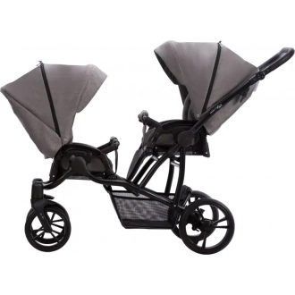 Коляска для двойни 2 в 1 Bebetto B 42 24 Серый - Фото 1