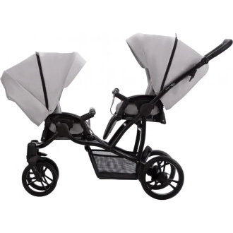 Коляска для двойни 2 в 1 Bebetto B 42 23 Светло-серый - Фото 1