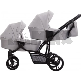 Коляска для двойни 2 в 1 Bebetto B 42 23 Светло-серый