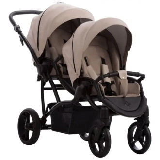 Коляска для двойни 2 в 1 Bebetto B 42 PRO 22 Бежевый - Фото 3