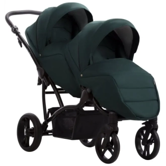 Коляска для двойни 2 в 1 Bebetto B 42 PRO 24 Черный - Фото 2