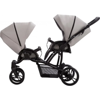 Коляска для двойни 2 в 1 Bebetto B 42 PRO 21 Светло-серый - Фото 1