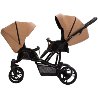 Коляска для двойни 2 в 1 Bebetto B 42 PRO 23 Карамель - Фото 1
