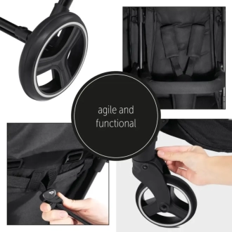 Коляска прогулочная для двойни Hauck Swift X Duo Black/Черный - Фото 3