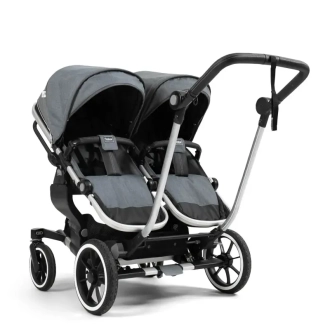 Коляска для двойни 2 в 1 Emmaljunga NXT Twin Lounge Grey/Серый - Фото 6